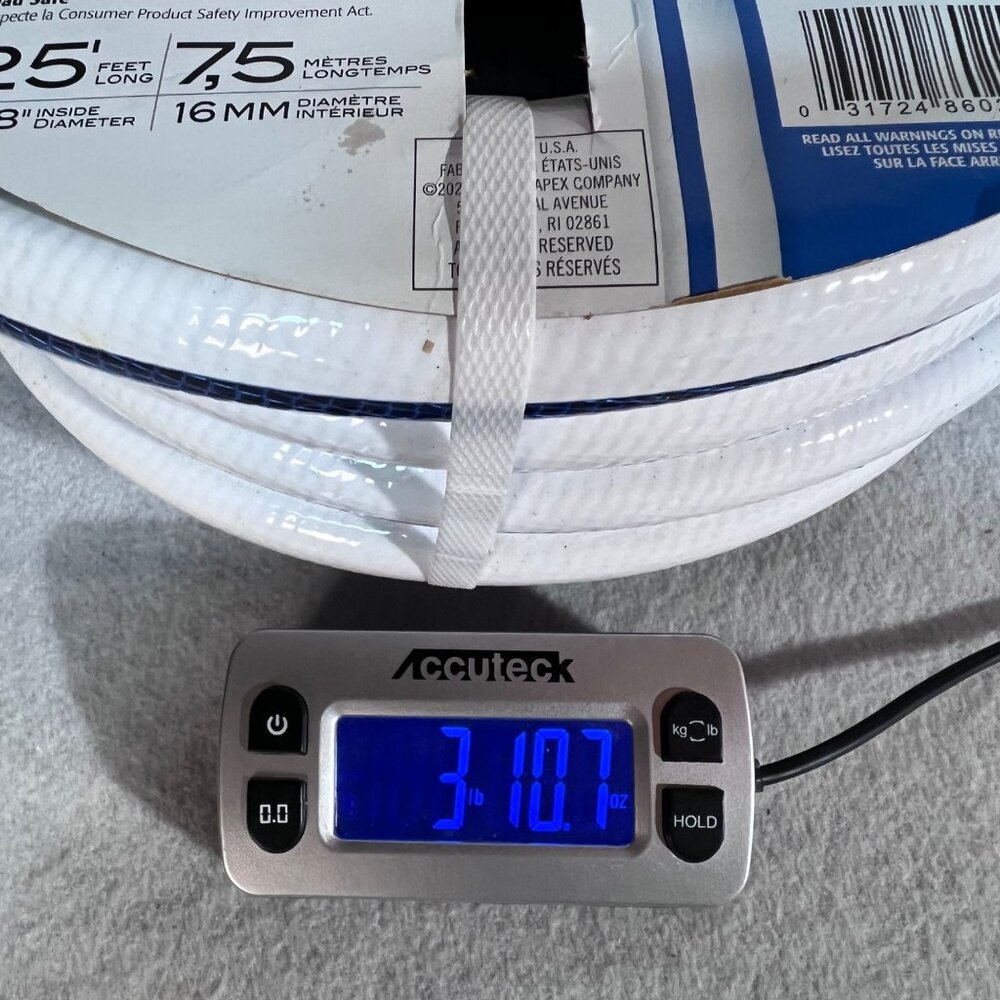 NeverKink 25' RV Marine Water Hose 5/8" Dia. FDA Lead Safe Anti-Kink Technology - Picture 10 of 10